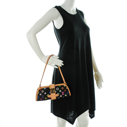 Louis Vuitton Monogram Multicolor Shirley Black 2 of 8