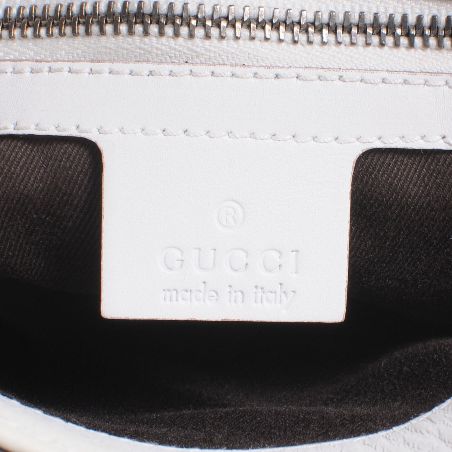 Gucci Monogram Calfskin Tote White 6 of 7