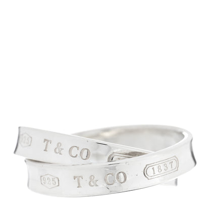 Tiffany Sterling Silver 1837 Interlocking Circles Ring 50 5.5 1 of 4