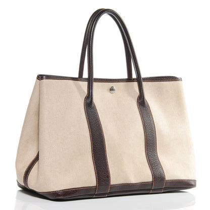 Hermes Toile Leather Garden Party MM Tote Ebene 3 of 8