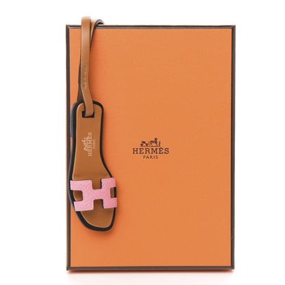Hermes Epsom Butler Calfskin Hunter Oran Nano Bag Charm Rose Confetti Sable 3 of 3