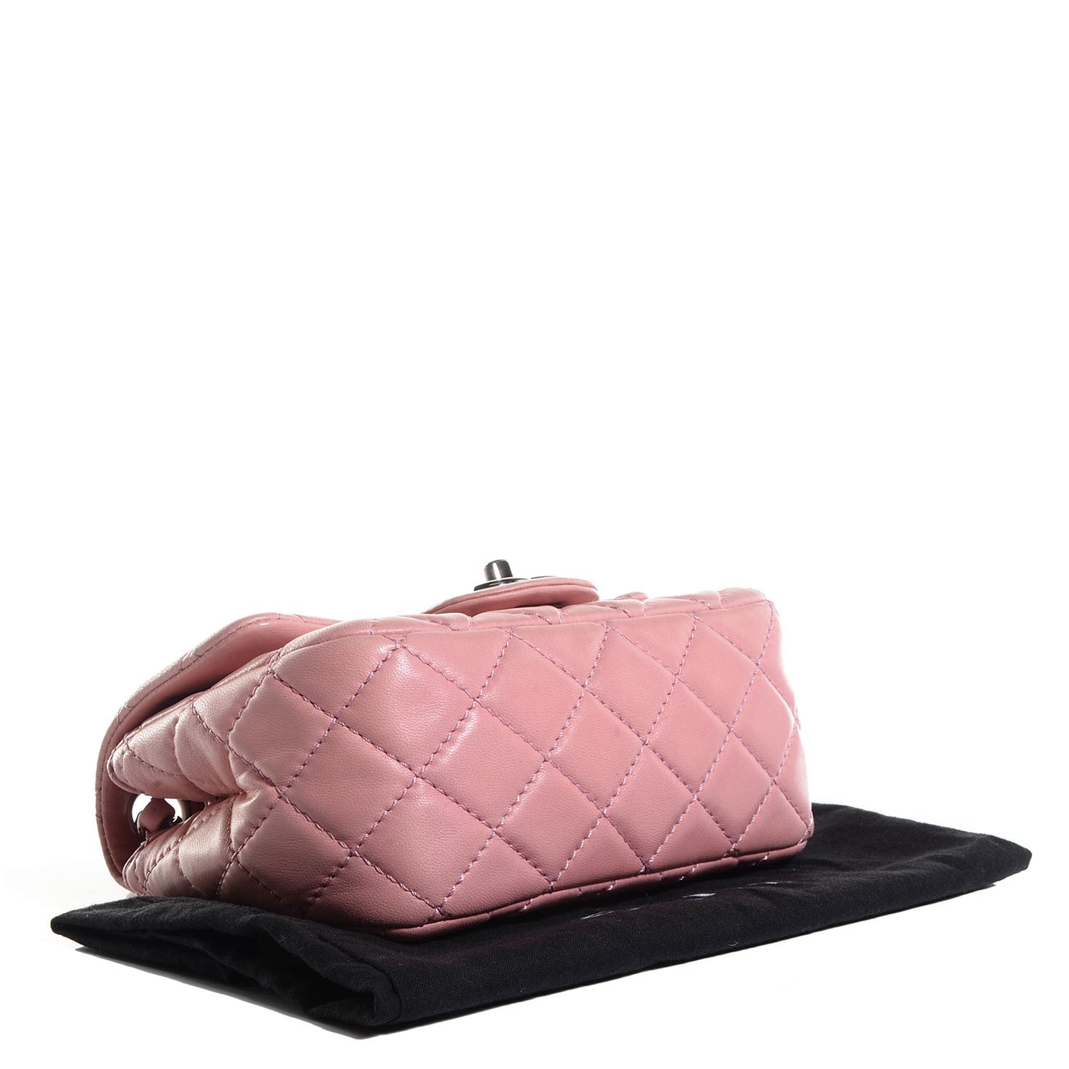 Chanel Lambskin Quilted Mini Square Flap Light Pink 4 of 8