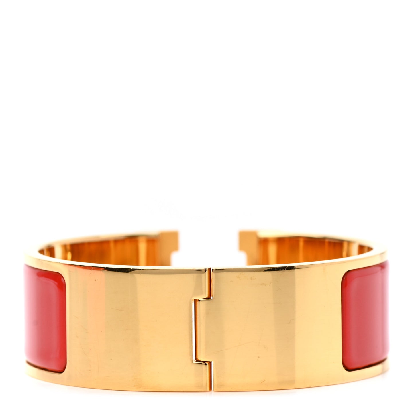 Enamel Wide Clic Clac H Bracelet PM Red