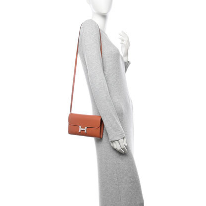 Hermes Evercolor Constance Long Wallet To Go Blush 2 of 11