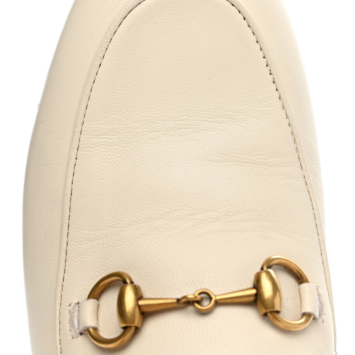 Lambskin Womens Brixton Horsebit Loafers 35.5 Mystic White