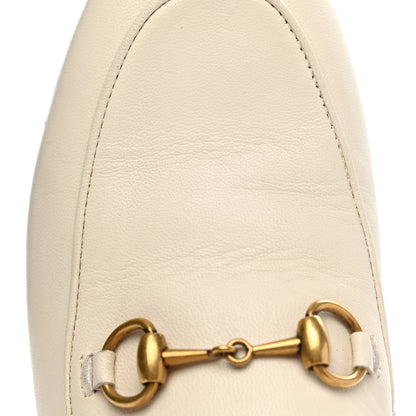 Gucci Lambskin Womens Brixton Horsebit Loafers 35.5 Mystic White 10 of 12