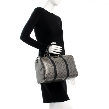Gucci Crystal Monogram Medium Joy Boston Black 2 of 7