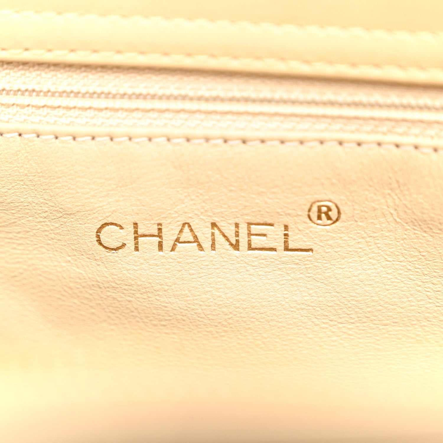 Chanel Lambskin Quilted CC Shoulder Bag Beige 6 of 12
