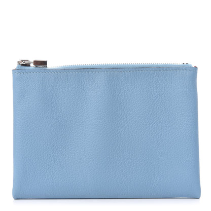 Hermes Evercolor Small Atout Pouch Bleu Du Nord Rouge De Coeur 1 of 8