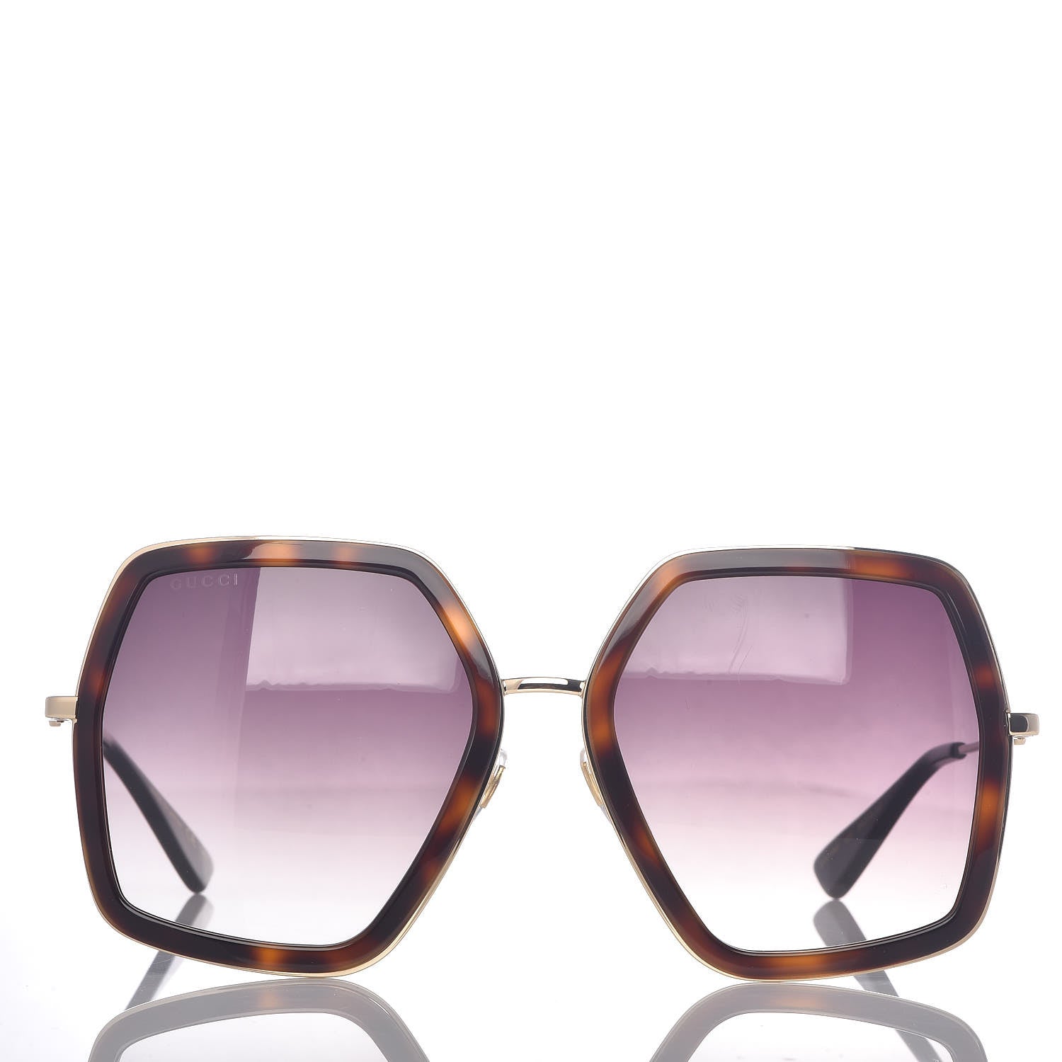 Gucci Square Frame GG0106S Sunglasses Tortoise 2 of 7