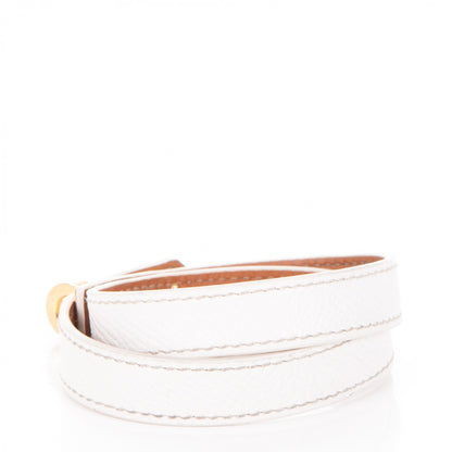 Hermes Epsom Kelly Double Tour Bracelet M White 3 of 7