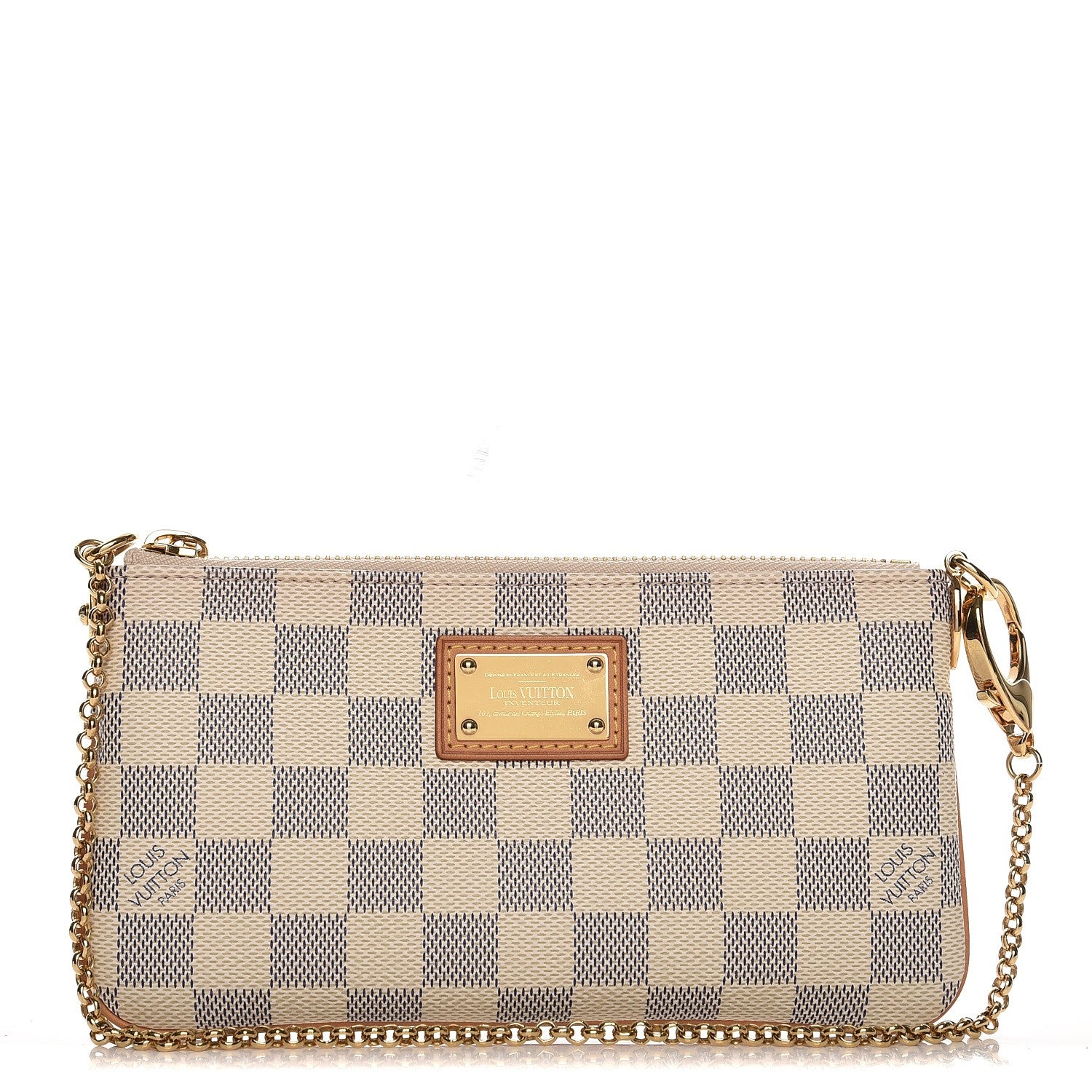 Louis Vuitton Damier Azur Pochette Milla MM 1 of 7
