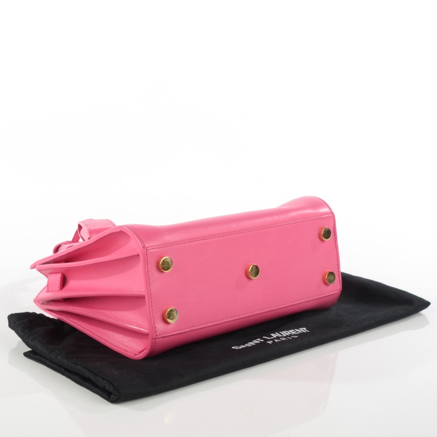 Saint Laurent Calfskin Nano Sac De Jour Lipstick Fuchsia 4 of 12