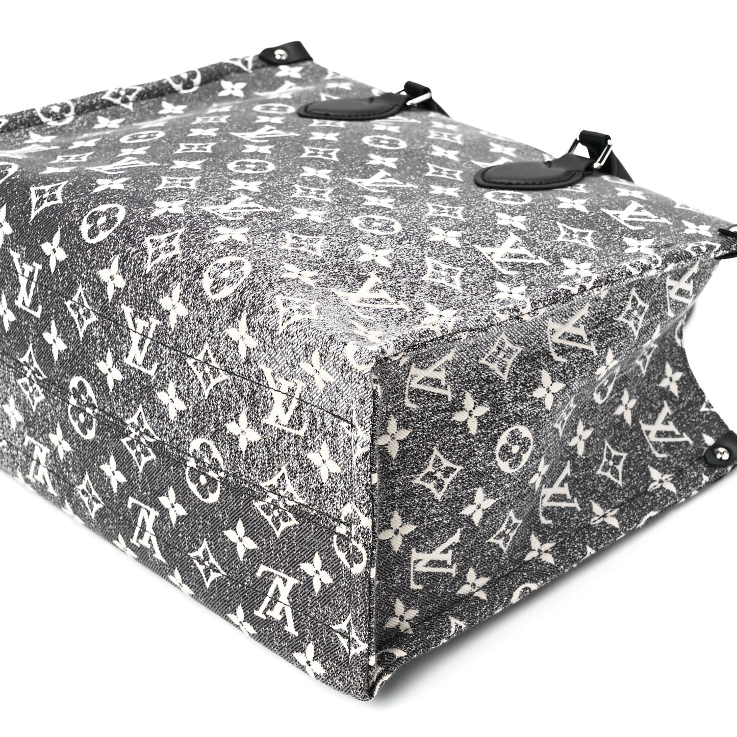 Monogram Jacquard Denim Onthego MM Black