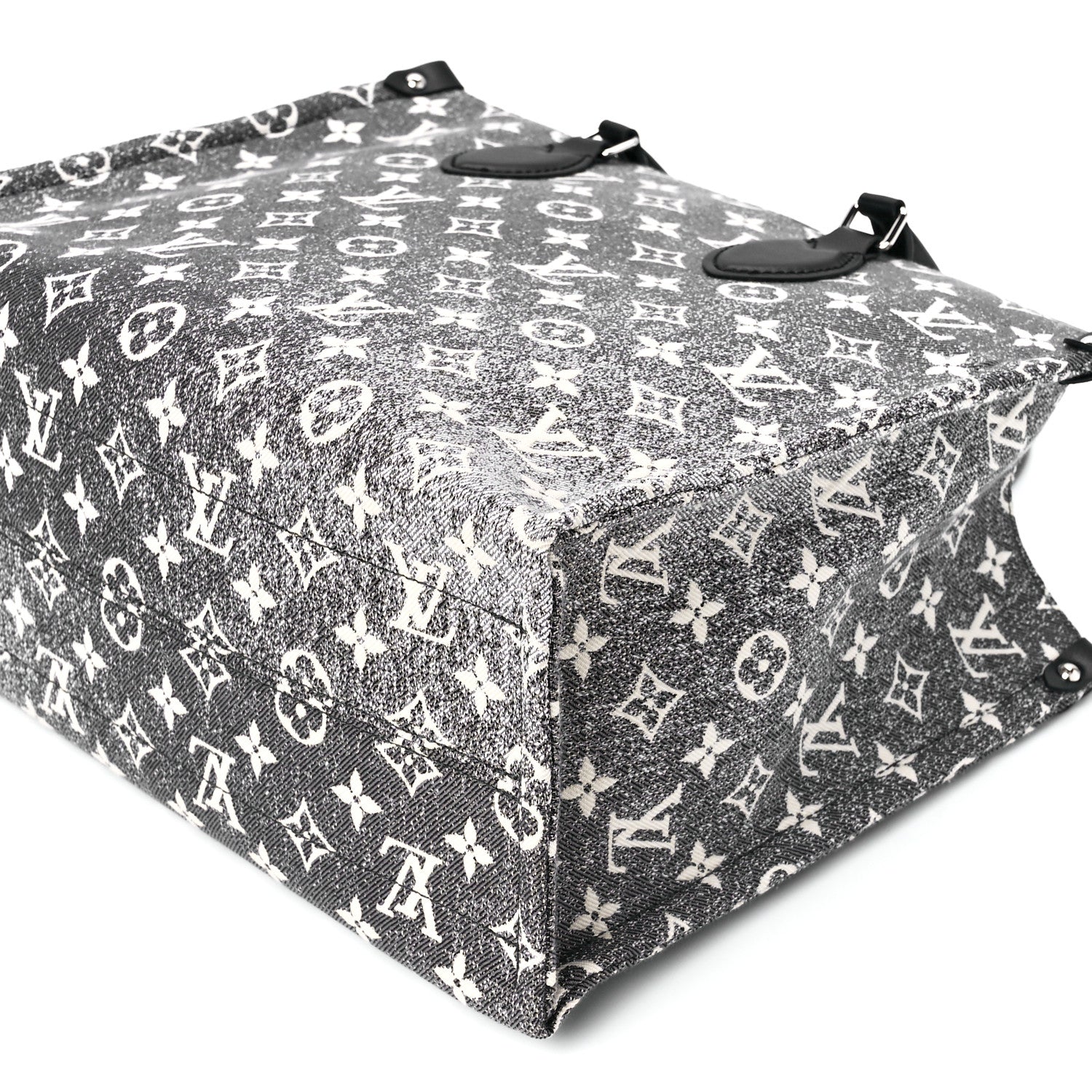 Louis Vuitton Monogram Jacquard Denim Onthego MM Black 10 of 11