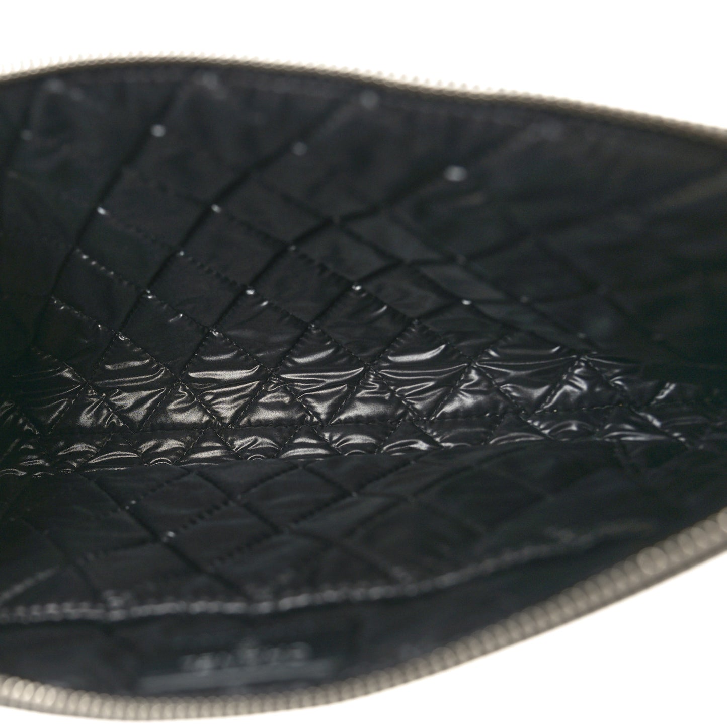 Metallic Calfskin Keyboard Pouch Black
