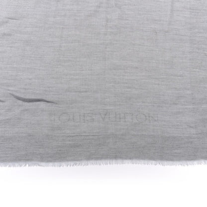 Louis Vuitton Woven Cashmere Travel Shawl Grey 3 of 4