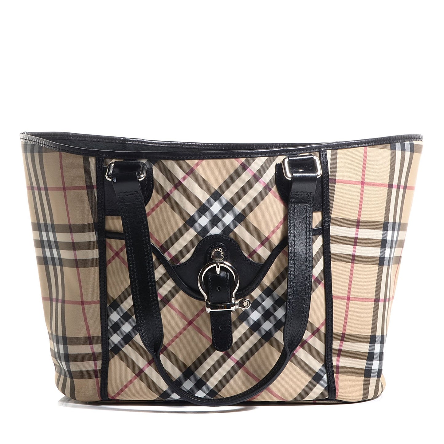 Nova Check Tote Black