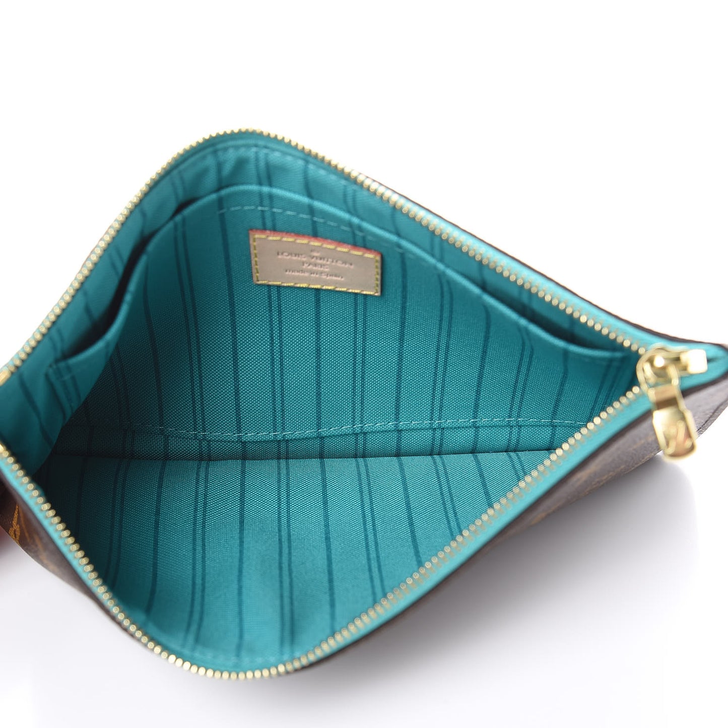 Monogram Neverfull MM GM Pochette Turquoise