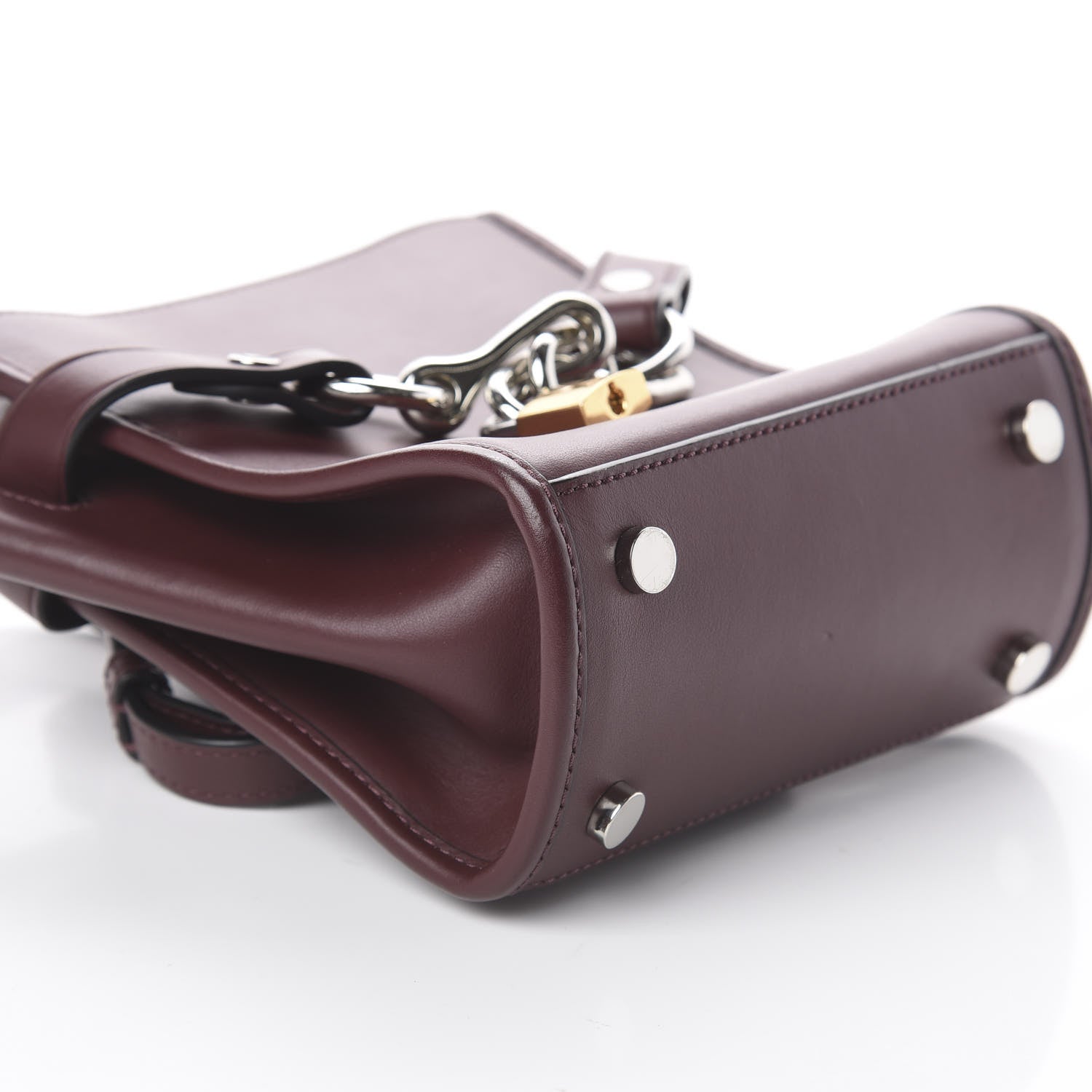 Alexander Wang Calfskin Mini Attica Chain Crossbody Beet 5 of 7