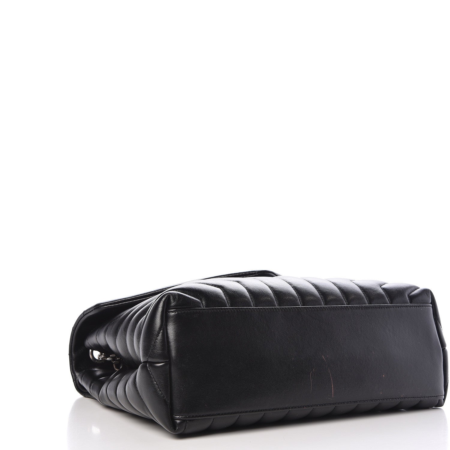 Saint Laurent Calfskin Y Quilted Monogram Medium Loulou Chain Satchel Black 4 of 11