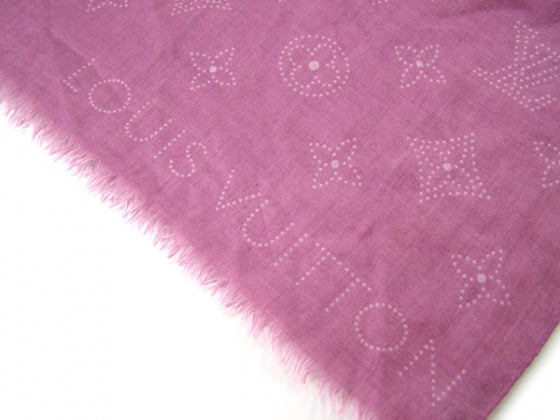 Louis Vuitton Mahina Shawl Violet Cashmere/Silk Scarf 3 of 10