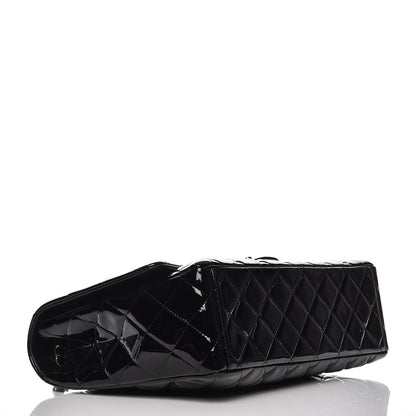 Chanel Patent Quilted Maxi Single Flap Black 4 of 11
