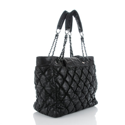 Chanel Lambskin Large Bubble Quilt Tote Black 3 of 8