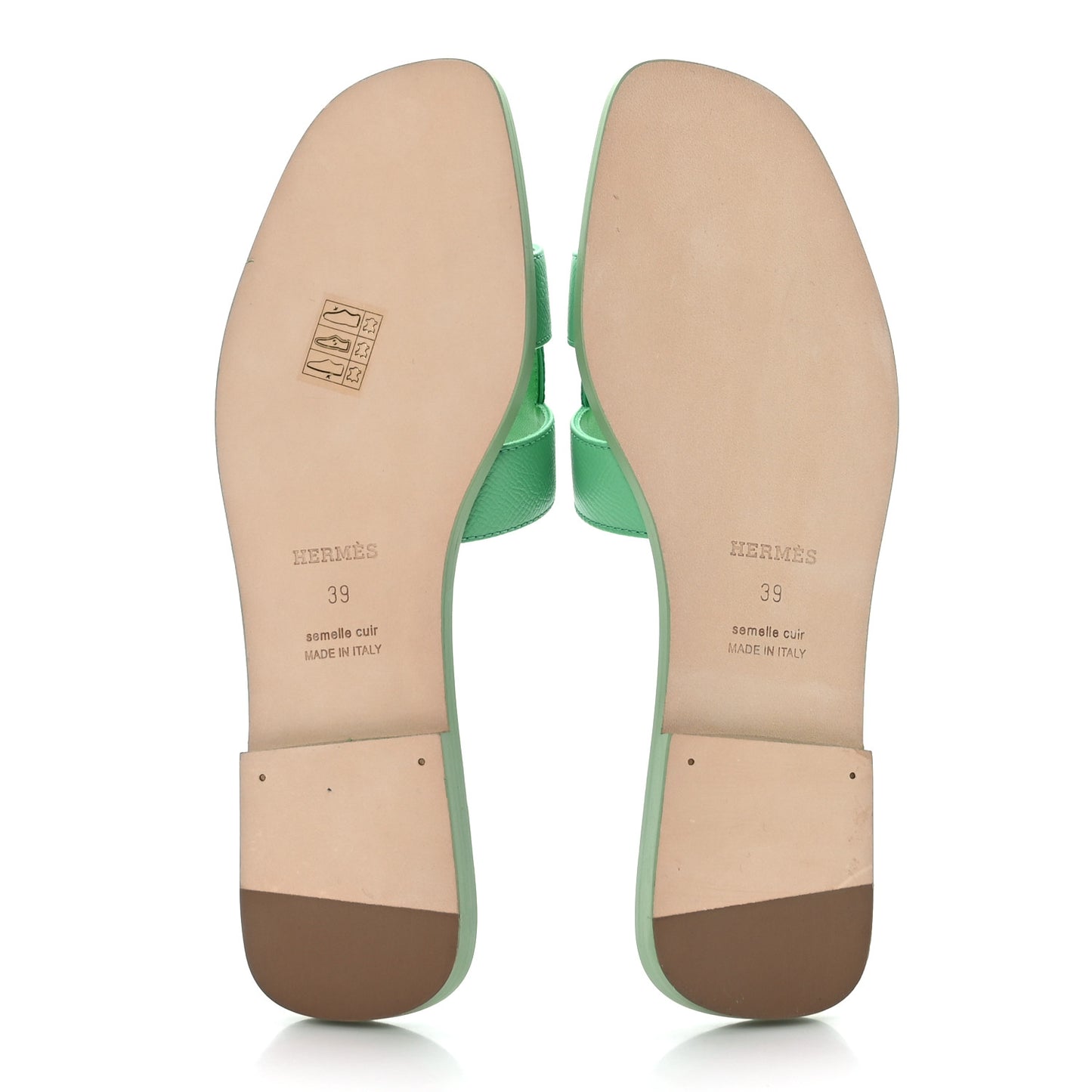 Epsom Oran Sandals 39 Vert Pomme