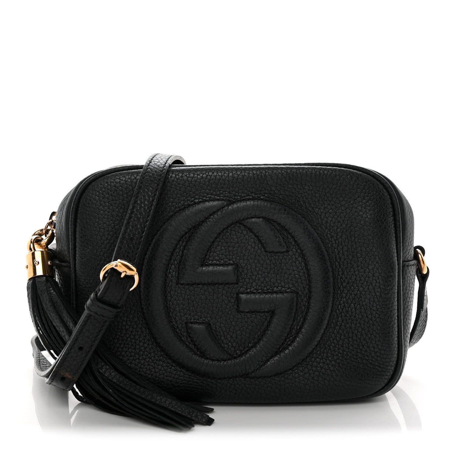 Gucci Pebbled Calfskin Small Soho Disco Bag Blue 1 of 12