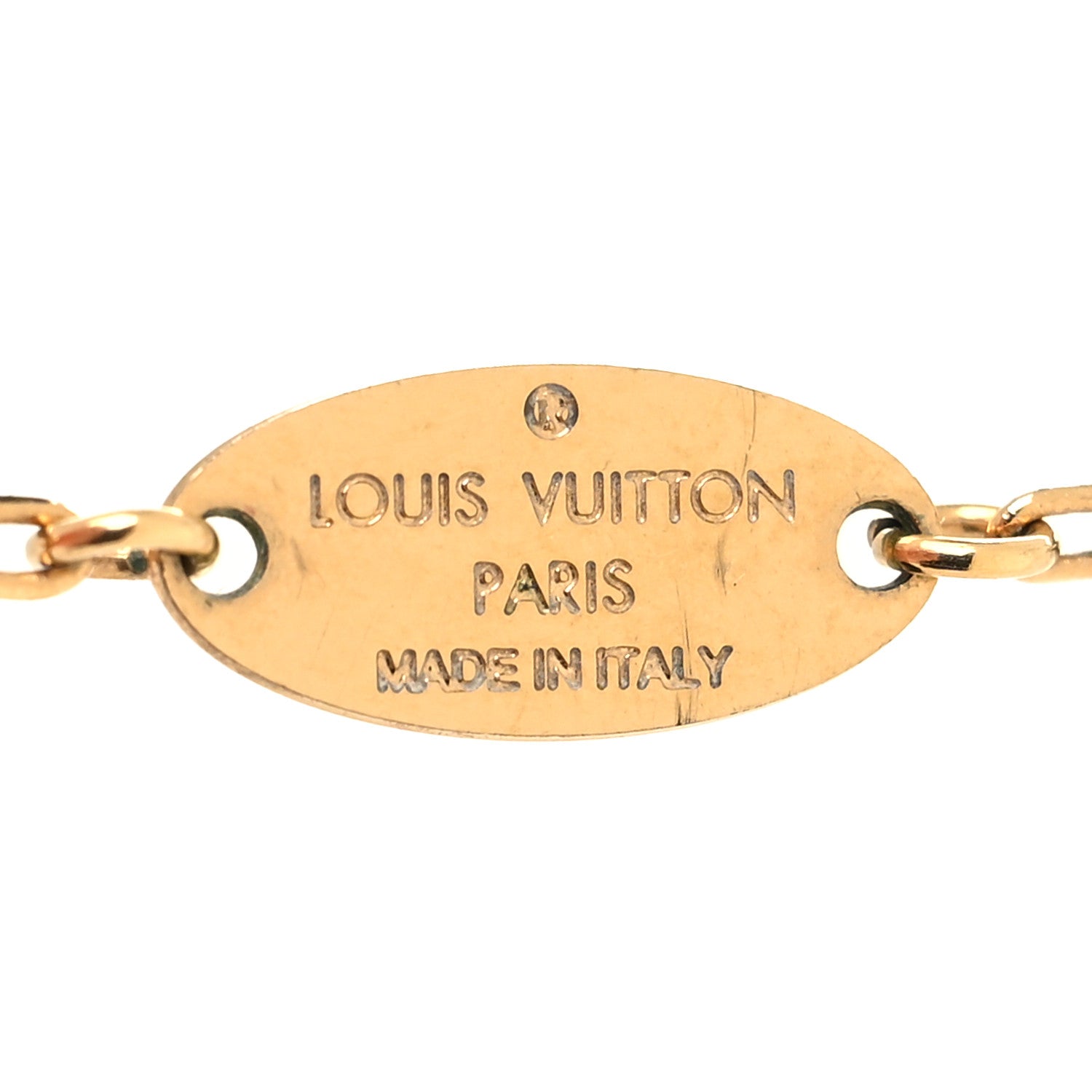 Louis Vuitton Metal LV and Me Heart Necklace Gold 4 of 5