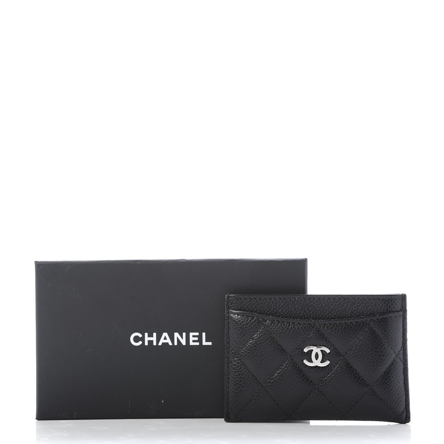 Chanel Caviar Quilted Card Holder Black 9 of 9