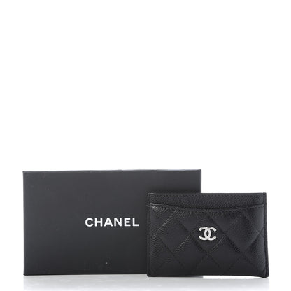 Chanel Caviar Quilted Card Holder Black 9 of 9