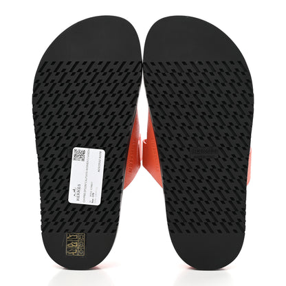 Hermes Epsom Womens Chypre Sandals 37 Rose Sorbet 5 of 9