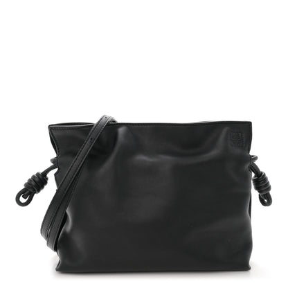 Loewe Calfskin Mini Flamenco Knot Clutch Black 1 of 10