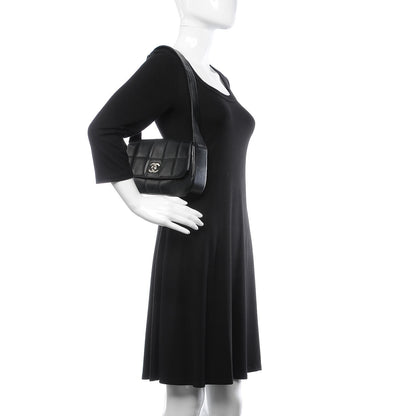 Chanel Lambskin Quilted CC Chocolate Bar Flap Black 2 of 10