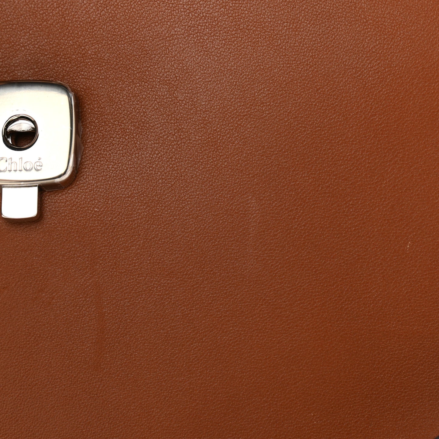 Suede Calfskin Small Faye Top Handle Bag Tobacco