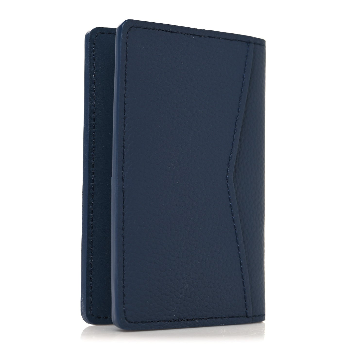 Grained Calfskin Aerogram Pocket Organizer Navy