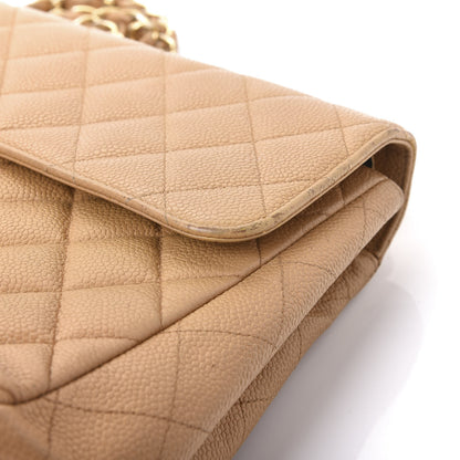 Chanel Caviar Quilted Jumbo Single Flap Beige 10 of 10