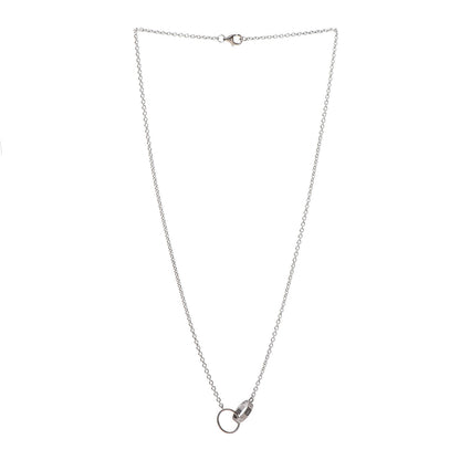 Cartier 18K White Gold Interlocking LOVE Necklace 3 of 6