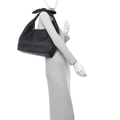 Louis Vuitton Mahina Why Knot MM Black 2 of 9