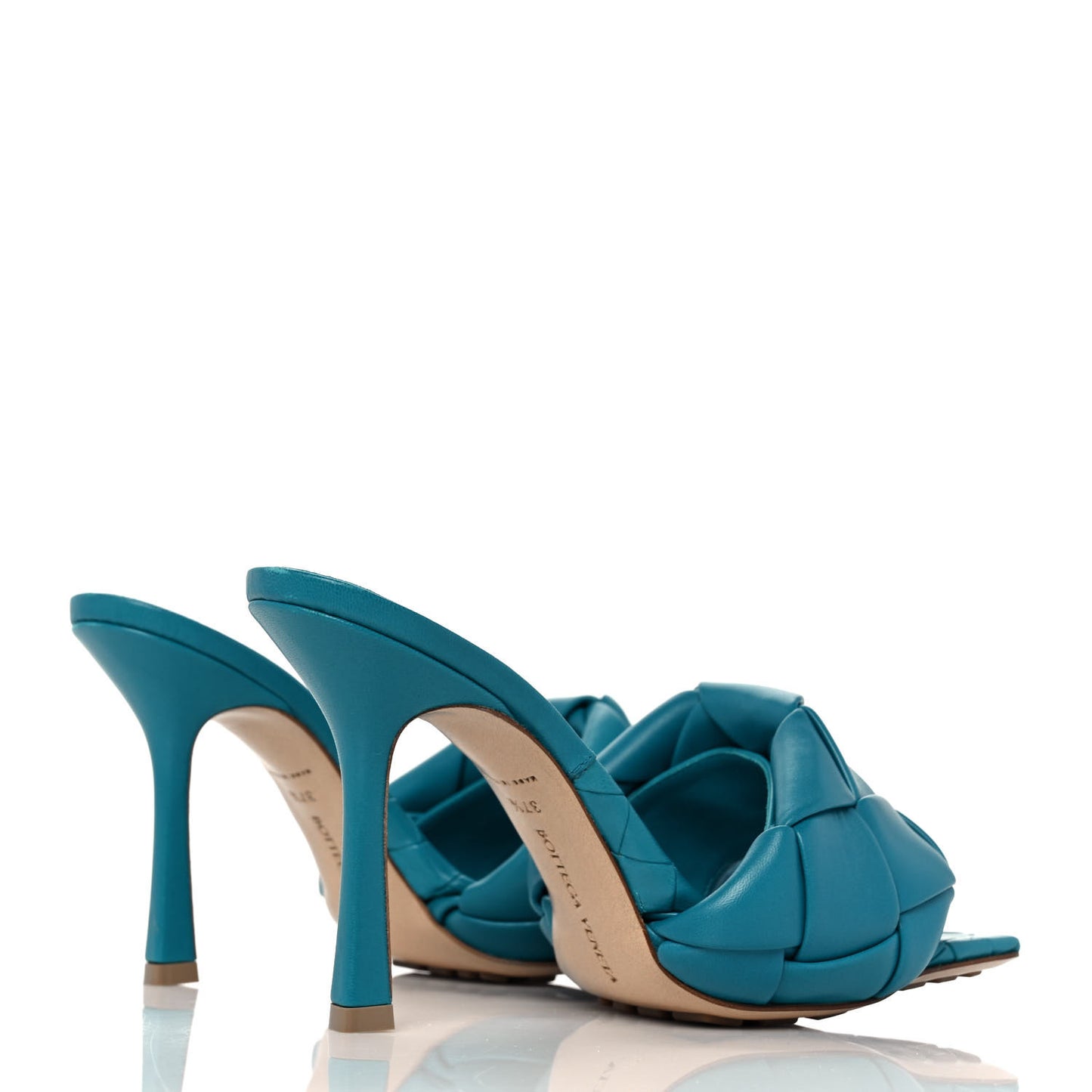 Nappa Maxi Intrecciato Lido 90mm Mule Sandals 37.5 Blaster