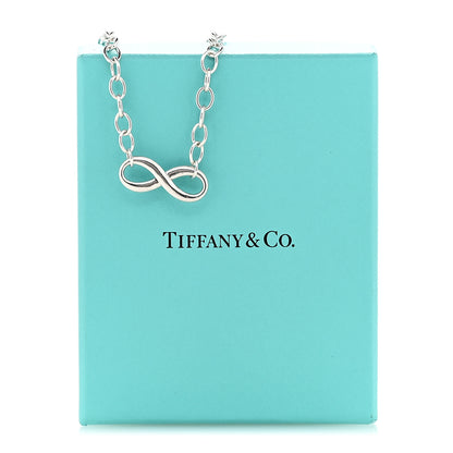 Tiffany Sterling Silver Narrow Infinity Link Necklace 8 of 8
