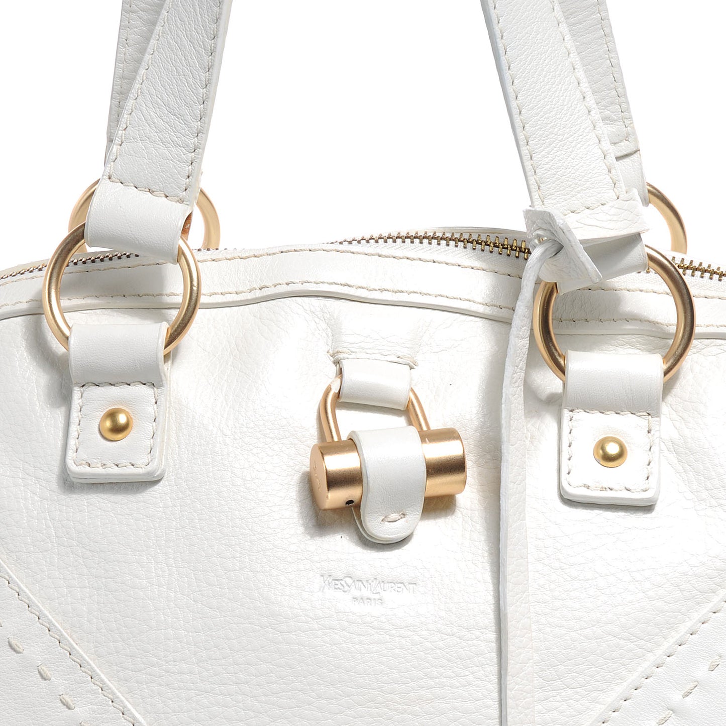 Leather Large Muse Ivory