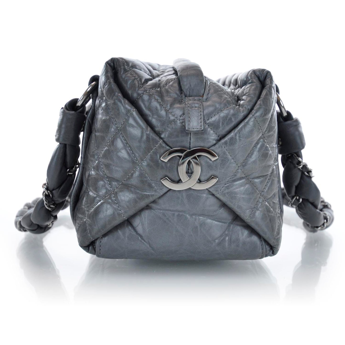 Ligne Lady Braid Small Tote Grey