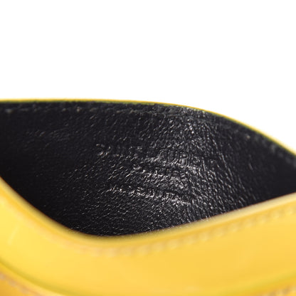 Saint Laurent Patent Belle De Jour Card Case Yellow 7 of 11