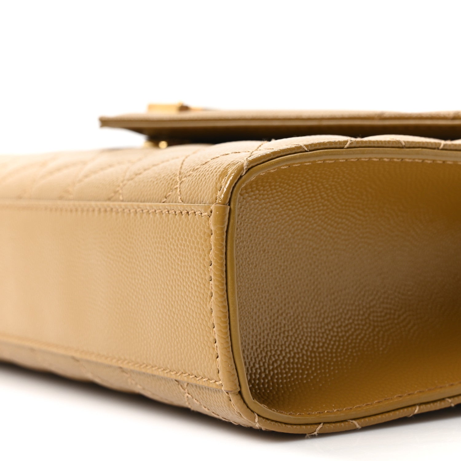 Saint Laurent Grain De Poudre Textured Mixed Matelasse Triquilt Medium Monogram Satchel Old Oil 9 of 9