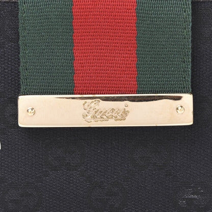 Gucci Monogram Web French Flap Wallet Black 8 of 8