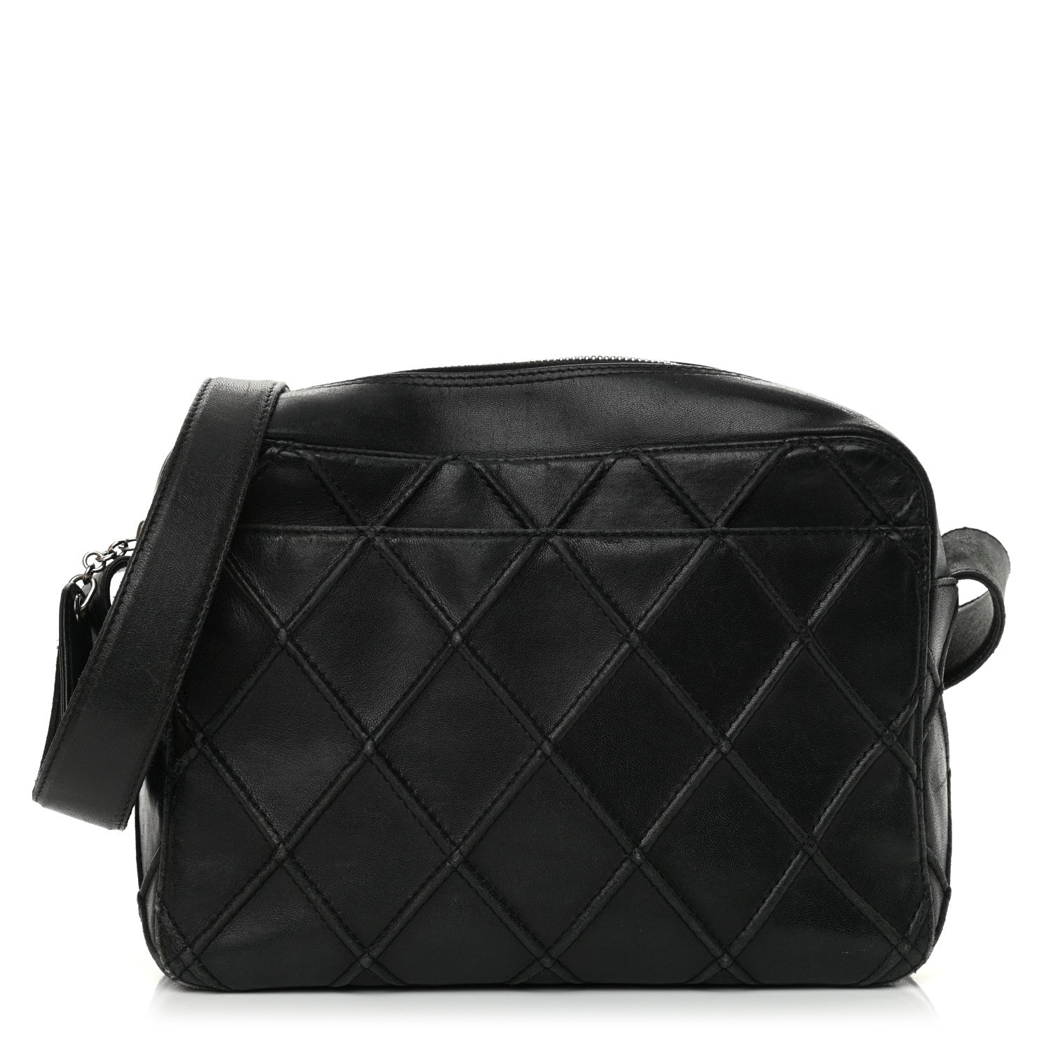 Chanel Lambskin Stitched Camera Case Black 1 of 10