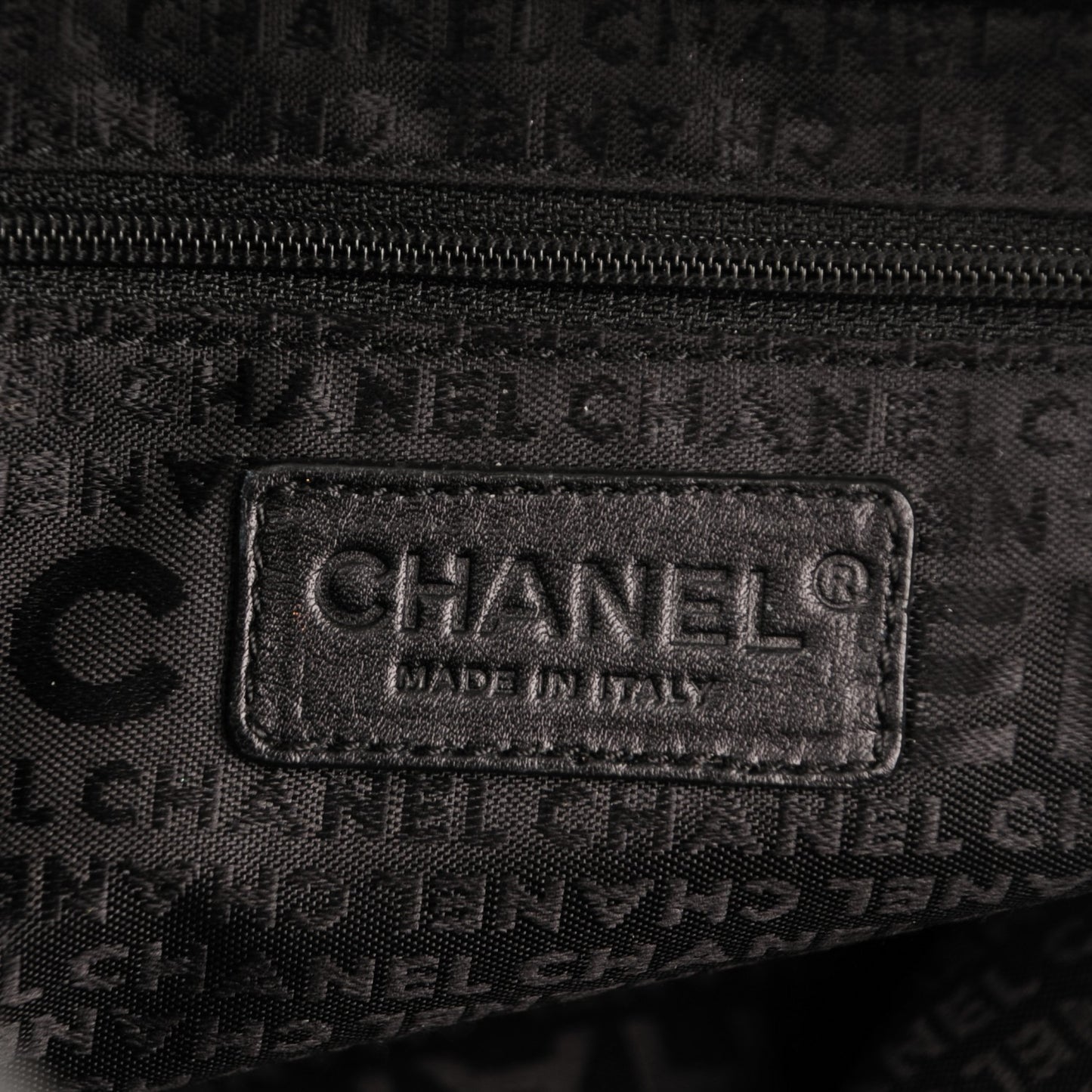 Caviar Square Stitched Tote Black